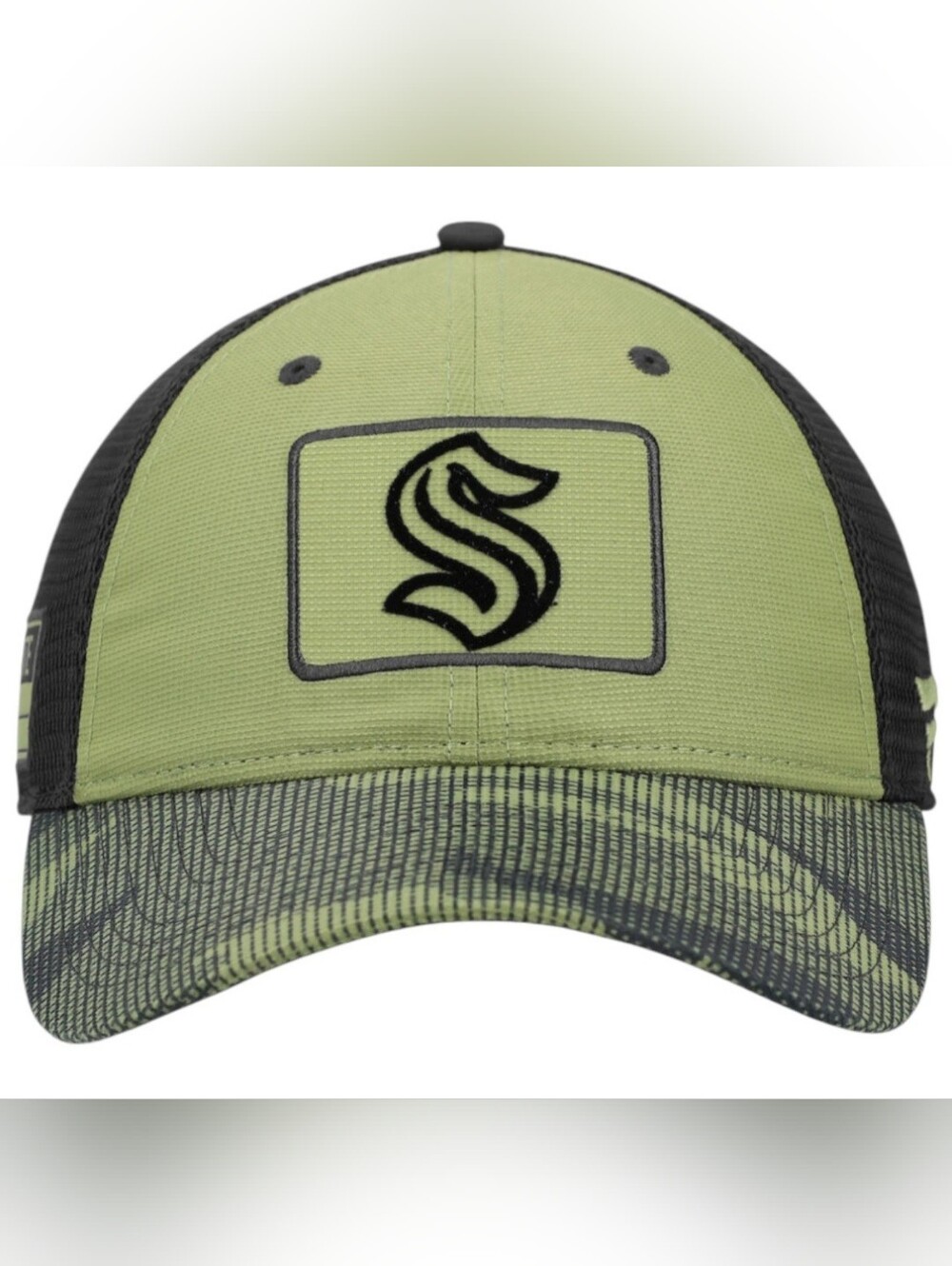 Fanatics Seattle Kraken NHL Military Appreciation Mesh Back Snapback Cap Hat